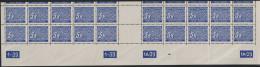 086/ Pof. DL 12, Cut Horizontal Interarchs Strip, Plate Numbers 1-1A-39 - Ongebruikt