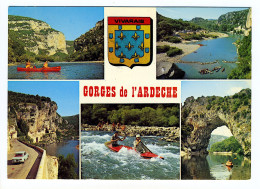 Carte Multivues - GORGES DE L'ARDÈCHE - Autres & Non Classés