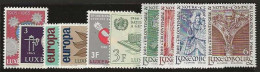 Luxembourg  .  Y&T   .   10 Timbres     .   **    .    Neuf Avec Gomme Et SANS Charnière - Unused Stamps