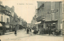 ARGENTON / Rue Gambetta . CPA Animée (devant Le Tabac) - Sonstige & Ohne Zuordnung