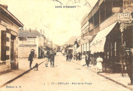 SOULAC . Rue De La Plage .  Réédition Collection "Les Années 1900" JC GRIALLET - Soulac-sur-Mer