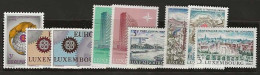 Luxembourg  .  Y&T   .   9 Timbres     .   **    .    Neuf Avec Gomme Et SANS Charnière - Unused Stamps