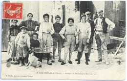 C. P. A. : 17 : ILE D'OLERON : LE CHATEAU : Groupe De Pêcheuses D'Huîtres, Timbre En 1907 - Ile D'Oléron