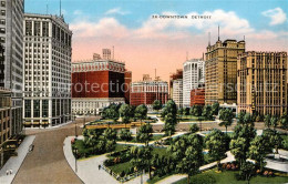 73819636 Detroit_Michigan Downtown Buildings Illustration - Autres & Non Classés