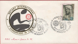 ITALIA - ITALIE - ITALY - 1979 - Primo Congresso Mondiale Del Rotary In Italia - FDC Roma Luxor - FDC