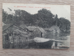 VIET-NAM INDOCHINE COCHINCHINE  TONKIN CHAUDOC UN COIN DE LA VILLE INONDEE ENVOYEE DE GIADINH - Viêt-Nam