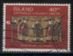 Islande - "1000 Ans De Christianisme En Islande : Emission Avec Le Vatican" - T. Oblitéré N° 880 De 2000 - Used Stamps