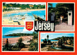 73782375 St Brelade Jersey UK Strand Brunnen Sir Winston Churchill Memorial Park - Andere & Zonder Classificatie