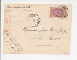 Lettre Recommandée AEF (Moyen Congo) 1942 - Storia Postale