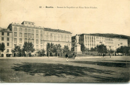 2B-CORSE  - BASTIA -  Statue. De. Napoleon. Et. Place. St-Nicolas - Bastia