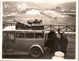 Photographie Photo Vintage Snapshot Amateur Automobile Voiture Bus Taxi ? - Automobiles