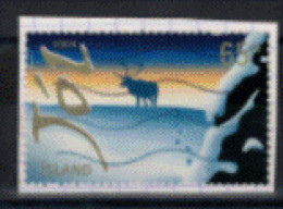 Islande - "Noël : Renne Dans Un Paysage Enneigé" - Oblitéré N° 1009 De 2004 - Used Stamps