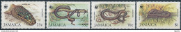 Jamaica Mi 591-94 I MNH ** / WWF / Reptile Snake Jamaican Boa Epicrates Subflavus - Unused Stamps