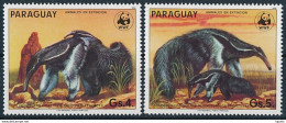 Paraguay Mi 3856-57 MNH ** / WWF / Giant Anteater Ant Bear Myrmecophaga Tridactyla - Unused Stamps