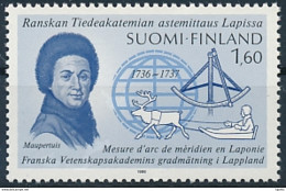 Mi 1002 MNH (**) Mathematician Philosopher Pierre Louis Maupertuis / Lapland Expedition 250th Anniversary - Ungebraucht