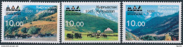 Mi 235-37 ** MNH International Year Of Mountains Geology - Kirgizië