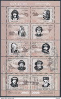 Mi 333-42 ** MNH Small Sheet / Kyrgyz Monarchs & Rulers - Kirghizistan