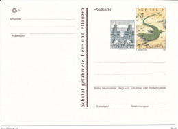 Mi P 522 MNH ** Stationery Postcard - European Green Lizard / Lacerta Viridis / Reptile - Altri & Non Classificati