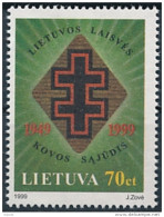 Mi 708 ** MNH Year Of Freedom Struggles Cross Of Lorraine - Lituanie