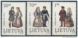 Mi 581-83 ** MNH Traditional Costumes - Lituania