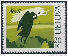 Mi 470  ** MNH Restoration Of The Republic Of Lithuania 1st Anniversary - Lithuania