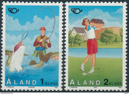 Mi 102-03 ** MNH NORDEN Tourism Golf Sport Recreational Fishing - Ålandinseln