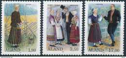 Mi 72-74 ** MNH Folk Dance Costumes Folklore - Aland