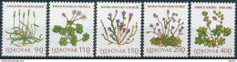 Mi 48-52 ** MNH Flora Flowers - Isole Faroer