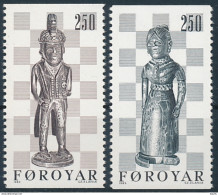 Mi 82-83 ** MNH Chess Schach Ajedrez Échecs Шахматы 國際象棋 - Islas Faeroes