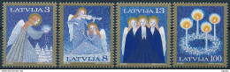 Mi 382-85 ** MNH Christmas Angels Advent - Latvia Lettonie Lettland Letonia Letland - Lettonie