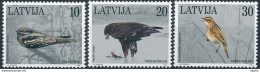 Mi 447-49 ** MNH Birds Raptor - Latvia Lettonie Lettland Letonia Letland - Letonia