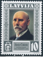 Mi 489 ** MNH 1st President Jānis Čakste - Latvia Lettonie Lettland Letonia Letland - Lettland