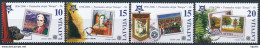Latvia Mi 652-55 ** MNH Complete Set Lettonie Lettland Letonia Letland - Postzegels Op Postzegels