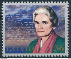 Mi 423 ** MNH / CEPT Europa Woman Writer Zenta Mauriņa - Letonia