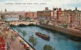 73782135 Dublin  Ireland UK O Connell Bridge And River Liffey Valentines Post Ca - Altri & Non Classificati