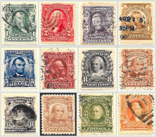 USA 1902 " Presidents & Statesmen Upto 50 Cents Used V1 - Used Stamps