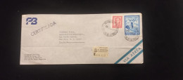 C) 1969. ARGENTINA. AIRMAIL ENVELOPES SENT TO USA. DOUBLE STAMP.XF - Otros & Sin Clasificación