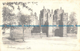 R097322 Barbican. Alnwick Castle. E. Johnson. Pencil Sketch Reproduction - World