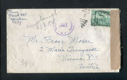 "USA" 1949, Brief Mit "ZENSUR" (Oesterreichische Zensurstelle) Nach Wien (A2038) - Covers & Documents