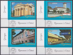2024, Romania, Giurgiu, Buildings, Concert Buildings, Ports, Stations, Universities, 4 Stamps, MNH(**), LPMP 2452 - Unused Stamps