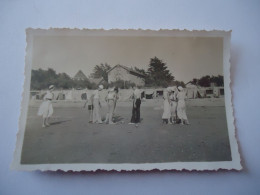 Photo Originale Une Partie De Croquet Sur La Plage - Sports