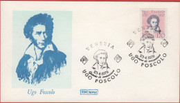 ITALIA - ITALIE - ITALY - 1979 - Uomini Illustri - 7ª Emissione - Ugo Foscolo - FDC Roma - FDC