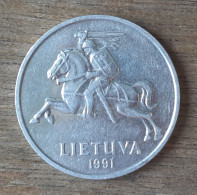 (CG#005) - Lituanie - 5 Centai 1991 - Lithuania