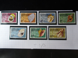 Grenada Coquillages Timbres Oblitérés Série De 7 Timbres - Non Classés