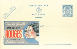 BELGIUM PPS 50C BLUE "SCEAU D'ETAT" SBEP PUBLIBEL 496 PILULES ROUGES UNUSED - Publibels