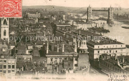 73781851 London__UK General View From The Monument Tower Bridge - Autres & Non Classés