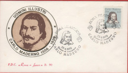 ITALIA - ITALIE - ITALY - 1979 - Uomini Illustri - 7ª Emissione - Carlo Maderno - FDC Roma Luxor - FDC