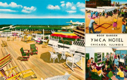 73747922 Chicago_Illinois Cafeteria Terrasse Roof Garden YMCA Hotel - Andere & Zonder Classificatie