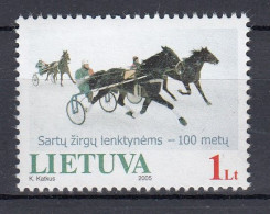 LITHUANIA 2005 Sartai Horses Racing MNH(**) Mi 868 #Lt990 - Litauen