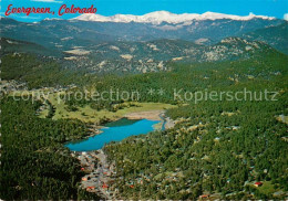 73745844 Evergreen Colorado Evergreen Lake And Dam Aerial View Evergreen Colorad - Andere & Zonder Classificatie